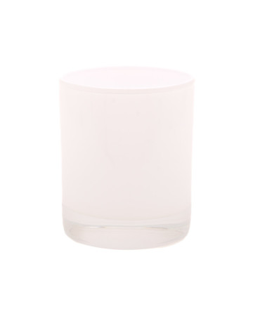 OUTLET : Small Classic Tumbler Gloss White Clear Base (Set of 13)