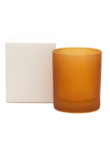 Large Classic Tumbler : Frosted Orange/Amber (30cl, WITH GIFT BOX) 