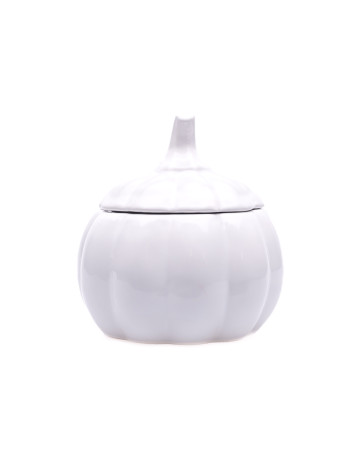 Ceramic Jar : Pumpkin White