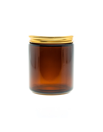 250ML: Apothecary Jar (with Lid)-Gold Lid
